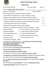 EXAMEN FINAL Área: CIENCIAS SOCIALES. Página 1