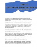 Ensayo del Alicia en el pais de las maravillas