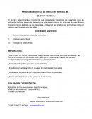 PROGRAMA SINTETICO DE CIENCA DE MATERIALES