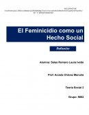 El feminicidio dede la teoria de Durkheim