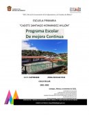 Programa Escolar de Mejora Continua
