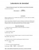 Laboratorio de densidad