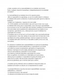 La responsabilidad de un estudiante