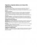 Aspectos básicos en el desarrollo empresarial