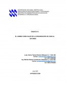 EL CAMBIO COMO VALOR EN LA ORGANIZACIÓN DE CARA AL ENTORNO