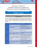 GUÍA PRÁCTICA – SESIÓN Nº 01 EXPERIENCIA CURRICULAR DE COMUNICACIÓN
