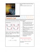 La ley de Coulomb