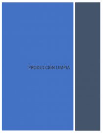 Producción limpia. Página 1
