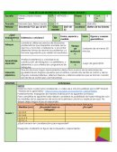 PLAN DE CLASE MATEMÁTICAS PRIMER GRADO BLOQUE 1