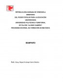 PROGRAMA NACIONAL DE FORMACIÓN EN MECÁNICA MAMPARO