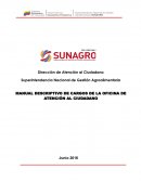 MANUAL DESCRIPTIVO DE CARGOS DE LA OFICINA DE ATENCIÓN AL CIUDADANO