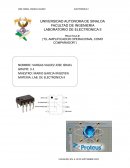 PRACTICA #1 (‘’EL AMPLIFICADOR OPERACIONAL COMO COMPARADOR”)