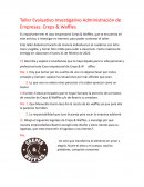 Taller Evaluativo Investigativo Administración de Empresas: Creps & Waffles