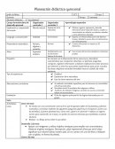 Planeación didáctica quincenal. Los planetas