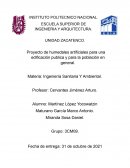 Proyecto de humedales artificiales para una edificación publica y para la población en general