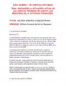 RECONOCER LA SITUACIÓN ACTUAL DE LAS CUENTAS TENIENDO EN CUENTA LOS REGISTROS DE LA ACTIVIDAD FINANCIERA