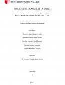 PSICOLOGIA CLINICA. Informe de Diagnóstico Situacional