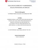 EL Ministerio Público de acuerdo a la Constitución del 1993