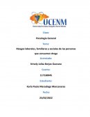 Riesgos laborales, familiares y sociales de las personas que consumen droga