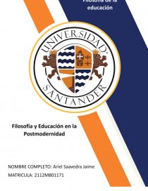 Filosofia y educación en la postmodernidad. Página 1