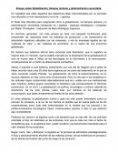 Ensayo sobre Globalización, tiempos rectores y administración concertada