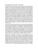 Tres preguntas sobre la economía y como practica