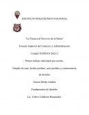 Estudio de caso, hecho jurídico, acto jurídico y consecuencia de derecho