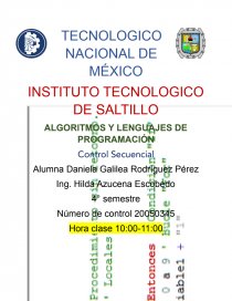 ALGORITMOS Y LENGUAJES DE PROGRAMACIÓN. Página 1