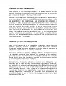 Inteligencia emocional . ¿Define lo que para ti es inteligencia?