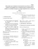 Analizar los resultados de un programa para el monitoreo de la calidad y la cantidad de agua
