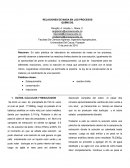 RELACIONES DE MASA EN LOS PROCESOS QUÍMICOS