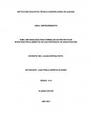 METODOLOGÍA PARA FORMULAR UN PROYECTO DE INVESTIGACIÓN ELEMENTOS DE UNA PROPUESTA DE INVESTIGACIÓN