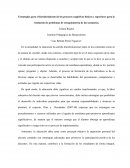 Estrategias para el fortalecimiento de los procesos cognitivos básicos y superiores para la resolución de problemas de estequiometria de las sustancias.