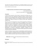 El Trabajo Social frente al resarcimiento de los Derechos de la Niñez mercantilizada