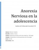 Anorexia Nerviosa en la Adolescencia