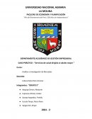 CASO PRÁCTICO : “Servicios de salud dirigido al adulto mayor ”