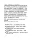 Análisis de políticas públicas con el siguiente ejercicio