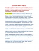 Viaje que deseas realizar