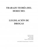 TRABAJO TEORÍA DEL DERECHO: LEGISLACIÓN DE DROGAS