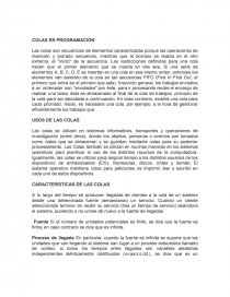 COLAS EN PROGRAMACION. Página 1