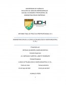 Administracion en la Clínica Oftalmológica Visión Magistral E.I.R.L