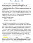 FORMACIÓN HISTÓRICA DEL DERECHO CIVIL: LA CODIFICACIÓN