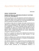 RESEÑA HISTÓRICA DE LA MECÁNICA DE SUELOS Y SU ESTADO ACTUAL DEL CONOCIMIENTO