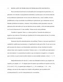 MODELACIÓN DE PROBLEMAS DE PROGRAMACIÓN MATEMÁTICA