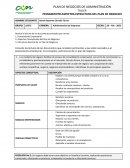 TALLER PENSAMIENTO-ASPECTOS-ESTRUCTURA DEL PLAN DE NEGOCIOS