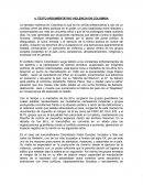 TEXTO ARGUMENTATIVO VIOLENCIA EN COLOMBIA