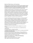 Gestión del Talento Humano y del Conocimiento