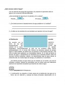 ¿Qué conozco sobre el agua?