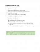 Construccion de un blog