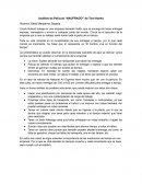 Analisis de la pelicula "Naufrago" de Tom Hanks